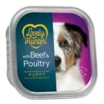 Вологий корм для цуценят Lovely Hunter Puppy Beef and Poultry з яловичиною і птицею, 150 г