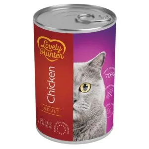 Вологий корм Lovely Hunter Adult з куркою для котів, 400 г
