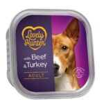 Вологий корм для дорослих собак з яловичиною та індичкою Lovely Hunter Adult Beef and Turkey 150 г