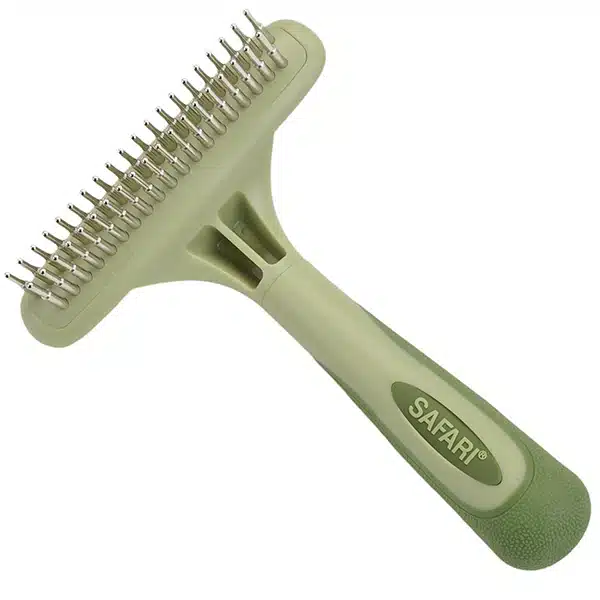 Граблі Safari Dog Rotating Pin Double Row Undercoat Rake двохрядні для підшерстку собак