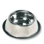 Flamingo Dish Rubber Rim ФЛАМИНГО РУБЕР РИМ миска для собак с резиновым ободком, нержавеющая сталь