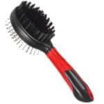 Flamingo Bristle&Pin Brush ФЛАМИНГО БРИСТЛ ПЕН БРАШ щетка для собак двусторонняя, массажная щетка и щетина, 20 см