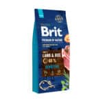 Сухой корм Brit Premium Sensitive Lamb для собак с чувствительным пищеварением со вкусом ягненка