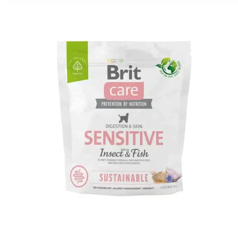 Сухий корм Brit Care Dog Sustainable Sensitive для собак з рибою та комахами