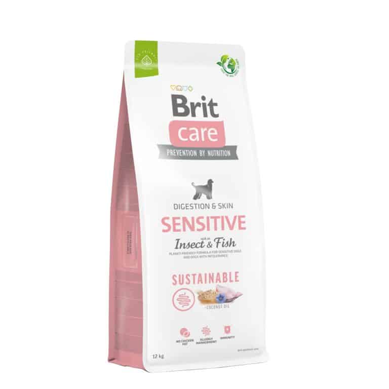 Сухий корм Brit Care Dog Sustainable Sensitive для собак з рибою та комахами