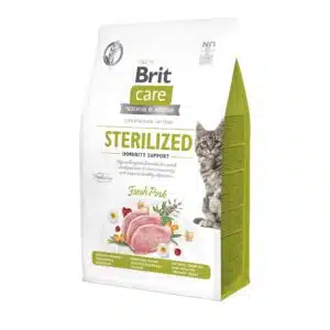 Сухий корм Brit Care Cat Sterilized Immunity Support для котів зі свининою