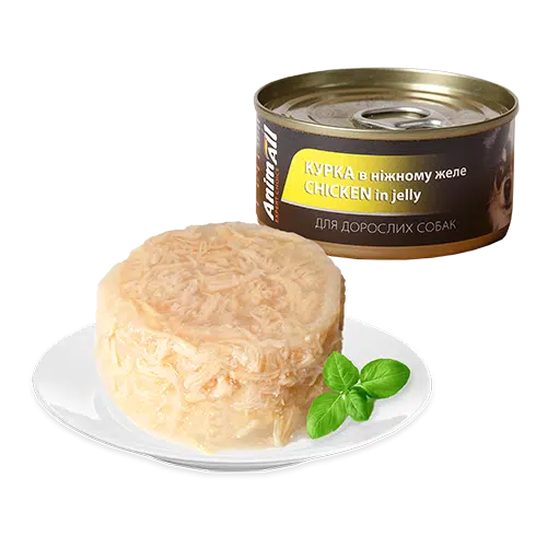 Вологий корм для собак AnimAll Курка в ніжному желе