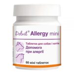 Dolvit Allergy Mini - таблетки при алергії у собак малих порід та котів 60 таб