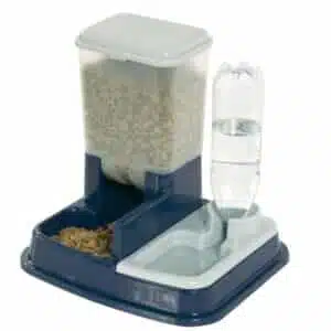Напувалка-годівниця Flamingo Water+Feed Bowl на підставці пластикова для собак