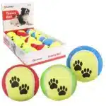 Іграшка для собак Flamingo Tennisball Fluo Тенісний м’яч, 1 шт (в асортименті) 9.5см