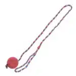 Гумовий м’яч на канаті для собак Flamingo Ball With Rope (кольори в асортименті)