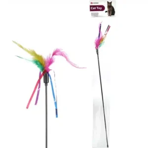 Дражнилка Flamingo Teaser Feathers з кольоровим пір'ям для котів