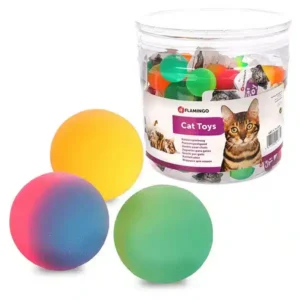 Іграшка для котів Flamingo Bounce Ball латексний м'яч-стрибунець (в асортименті)