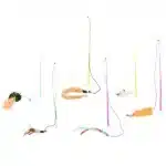 Іграшка для котів Flamingo Fishing-Rod вудка дражнилка з іграшкою, 1 шт, (в асортименті) 5х60 см