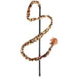 Flamingo Leopard Fishing Rod ФЛАМИНГО игрушка удочка для кошек с перьями и колокольчиком