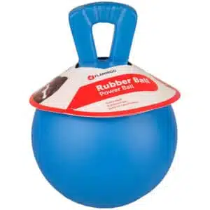 Іграшка для великих собак Flamingo Power Ball плаваючий м'яч з ручкою