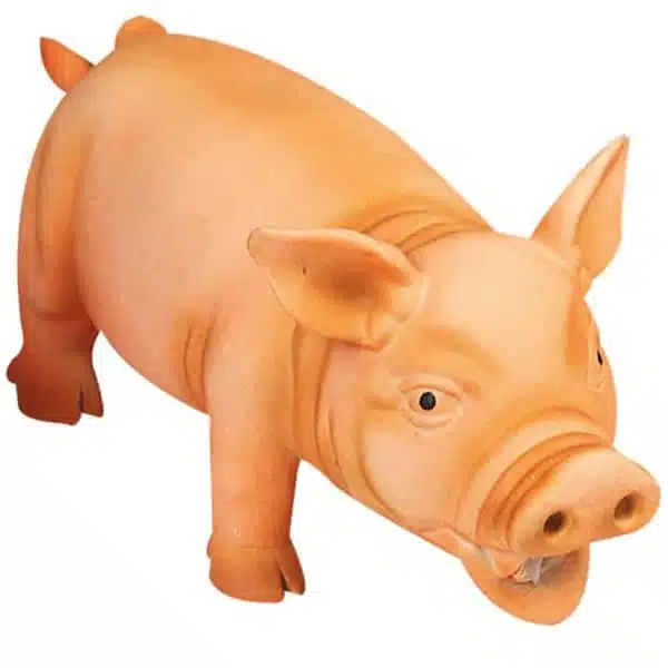 Іграшка для собак Orange Pig помаранчеве латексне порося