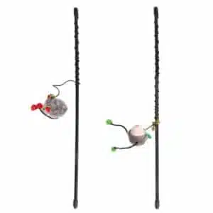 Вудка Flamingo Rod With Mouse з мишкою для котів, 47 см (в асортименті)