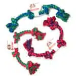 Іграшка Flamingo Cotton Bone канат з 4 вузлами для собак, 60 см