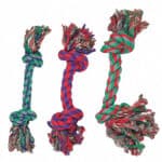 Flamingo (ФЛАМИНГО) COTTON KNOT MINI игрушка для собак веревочная кость, 2 узла, маленькая