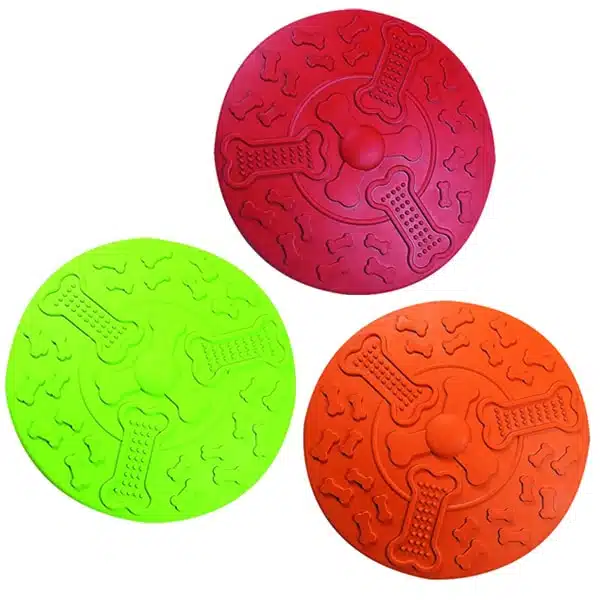 Іграшка Flamingo Frisbee гумове фризбі для собак, 18 см