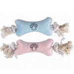Flamingo Puppy Plush Bone ФЛАМИНГО мягкая игрушка для щенков, плюшевая кость на канате