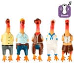 Іграшка з пищалкою для собак Flamingo Chicken Village People Чікен Віледж 1 шт, (в асортименті) 24 см