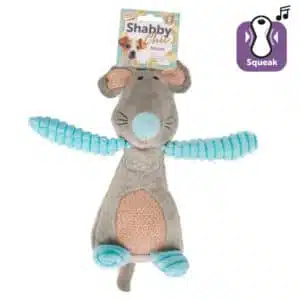 М'яка іграшка Flamingo Shabby Chic Mouse з пищалкою для собак, 25х12 см