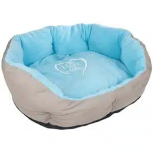 Лежак Flamingo Shabby Chic Dog Bed сіро-блакитний для собак