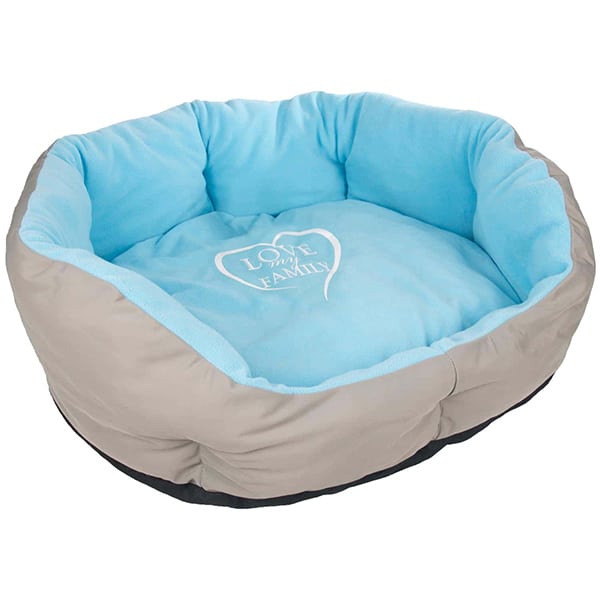 Лежак Flamingo Shabby Chic Dog Bed сіро-блакитний для собак