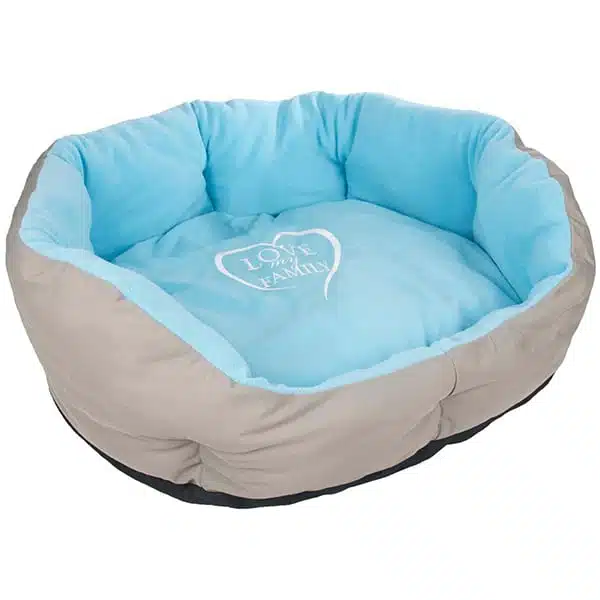 Лежак Flamingo Shabby Chic Dog Bed сіро-блакитний для собак