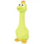 Іграшка Flamingo Duck Sitting латексна качка з пищалкою для собак