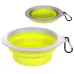 Flamingo Travel Bowl Bubo ФЛАМІНГО БУБО складана миска з карабіном для собак та котів