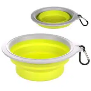 Миска Flamingo Travel Bowl Bubo складана з карабіном для собак та котів