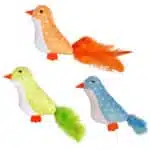 Іграшка Flamingo Bird Feather пташка з пір'ям і котячою м'ятою для котів