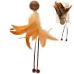 Іграшка Flamingo Catnip Ball & Feather м'яч з пір'ям для котів, 18х9х17 см