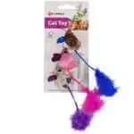 Іграшка Flamingo Mohaire Mouse Glamour з котячою м'ятою для котів