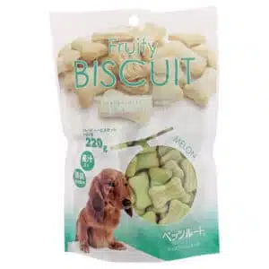 Ласощі DoggyMan Biscuit Melon фруктове печиво з динею для собак, 220 г