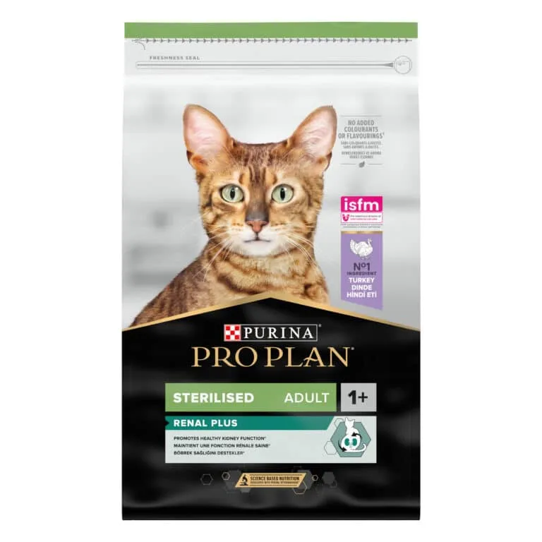 Сухий корм для стерилізованих котів Pro Plan Sterilised Adult 1+ Renal Plus з індичкою