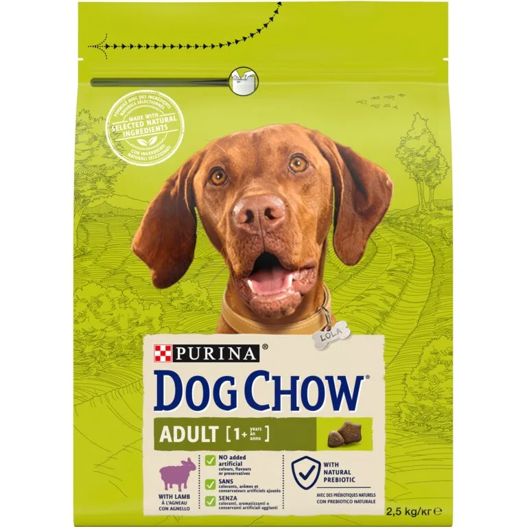 Сухий корм Dog Chow Adult 1+ для дорослих собак з ягням