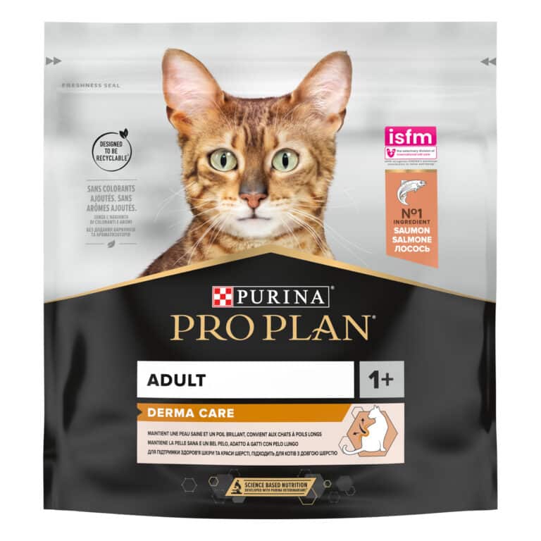 Сухий корм для дорослих котів Pro Plan Adult 1+ Derma Care з лососем
