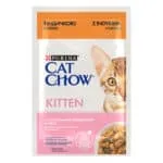 Вологий корм Cat Chow Kitten для кошенят з індичкою та цукіні, 85 г