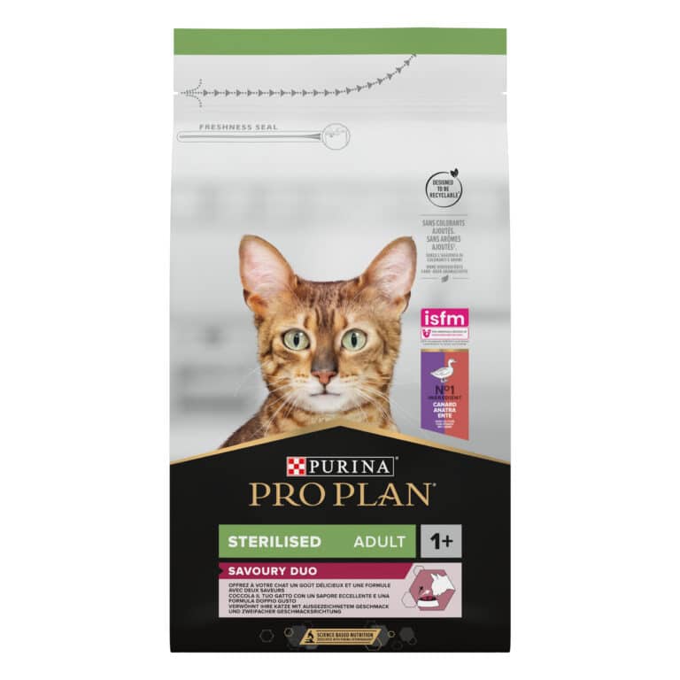Сухий корм Pro Plan Savoury Duo з качкою і печінкою для стерилізованих котів 1+