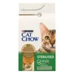 Сухий корм Cat Chow Sterilised для стерилізованих котів з індичкою