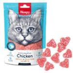 Wanpy Chicken Jerky & Codfish Hearts ВАНПИ СЕРДЦЕ КУРКА С ТРЕСКИМ лакомством для кошек