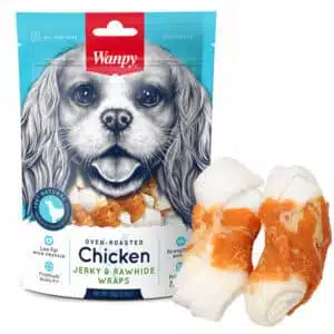Ласощі Wanpy Chicken Jerky & Rawhide Wraps з куркою для собак, 100 г