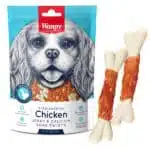 Ласощі Wanpy Chicken Jerky Calcium Bone Twists з куркою для собак, 100 г