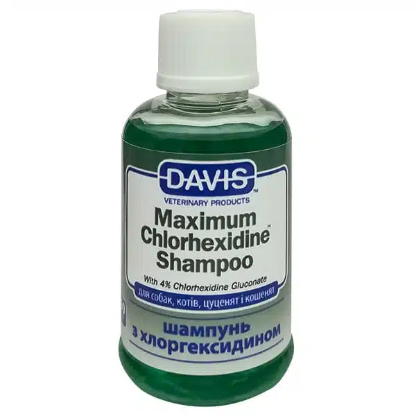 Шампунь Davis Maximum Chlorhexidine 4% при захворюваннях шкіри для собак та котів