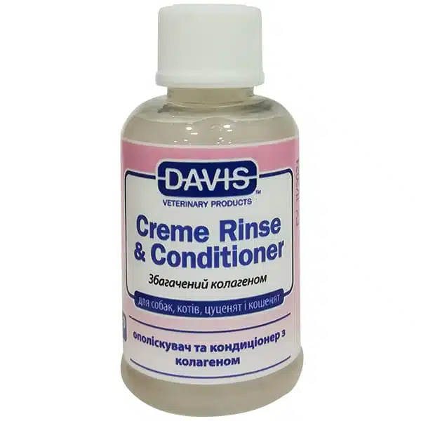 Ополіскувач та кондиціонер з колагеном для собак, котів, концентрат Davis Creme Rinse & Conditioner