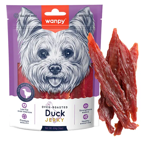 Ласощі для собак Wanpy Duck Jerky Філе качки в'ялене